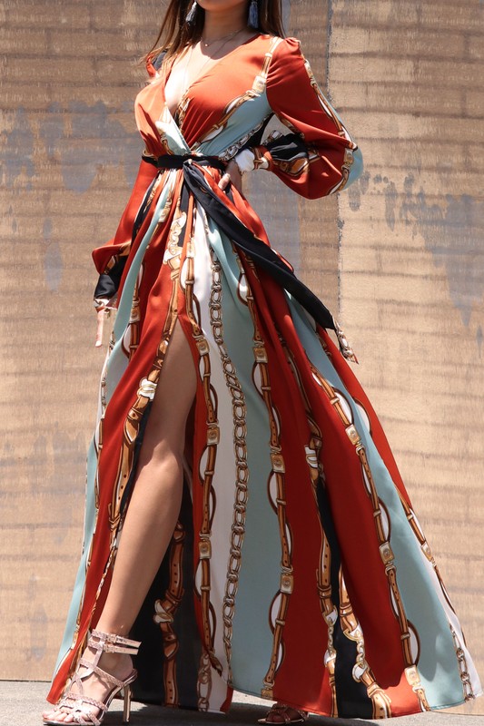 LADIES SATIN DRESS